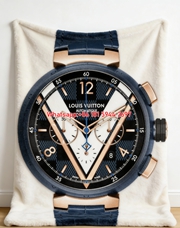 LV Chronograph Watch Pattern Cozy Blanket 233